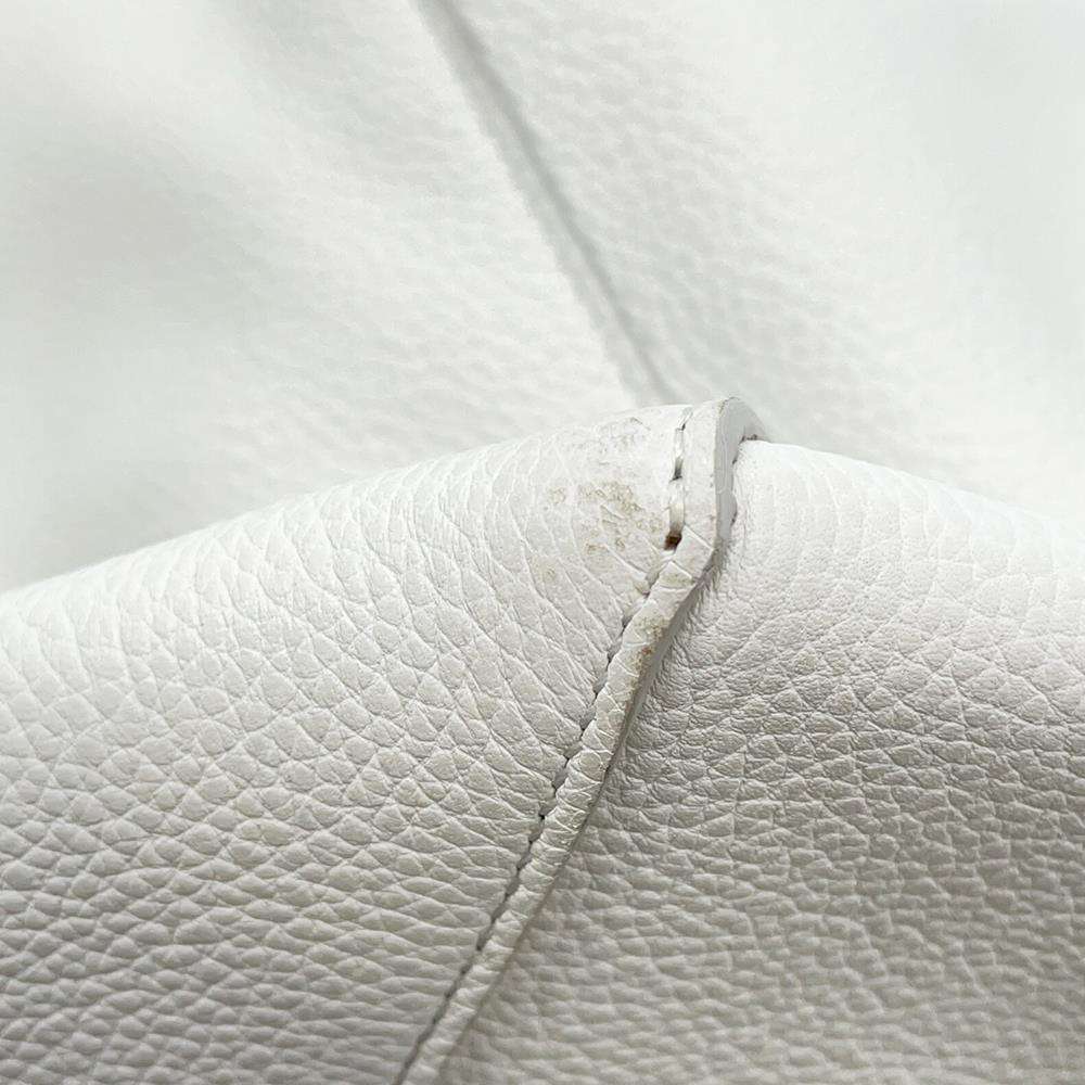 Celine Cabas Phantom Leather Tote Bag Shoulder White - Picture 10 of 12